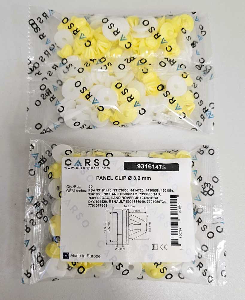 Carso Peugeot Citroen OPEL VAUXHALL Laikiklis 93161475 93176656 4414720 50vnt.