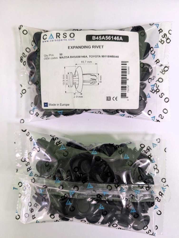 CARSO plečiamoji kniedė Mazda B45A56146A, 50 vnt.