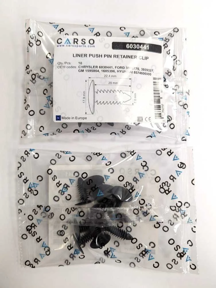 CARSO stumiamojo kaiščio fiksatorius 6030441, 10 vnt.