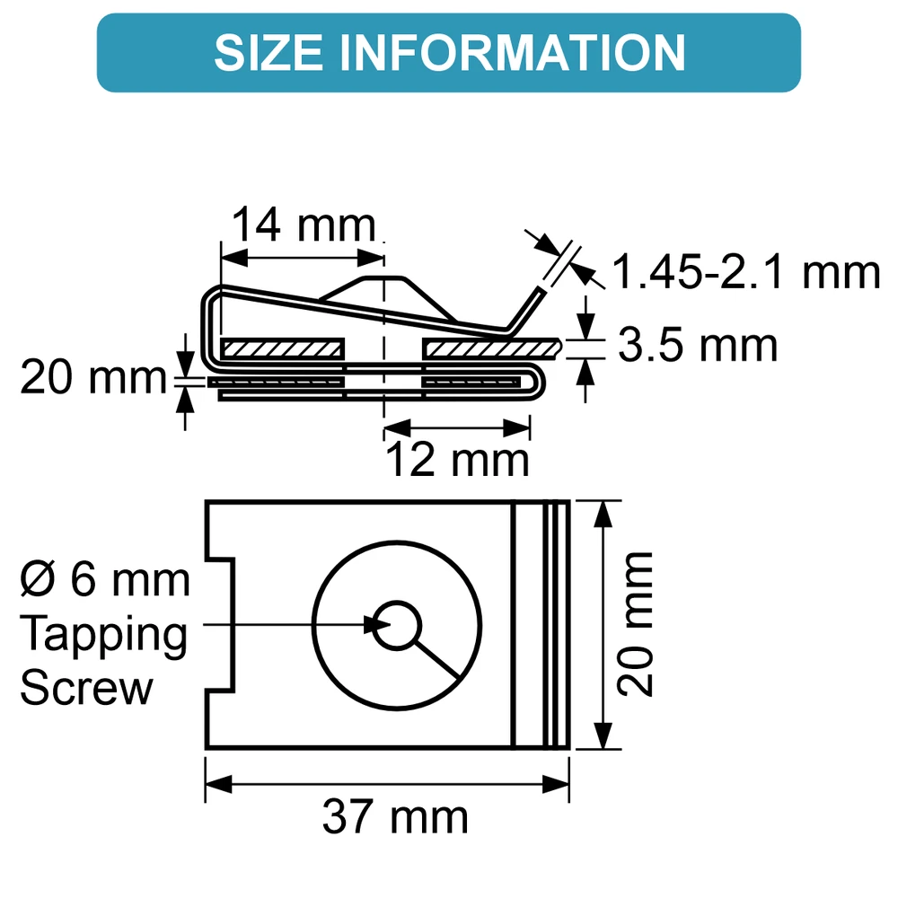 Carso Toyota LEXUS plastikinė veržlė Ø 6 mm 9046705114 10vnt.