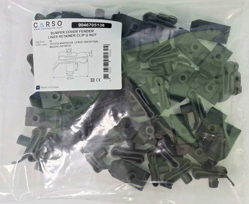 Carso "Toyota Prius Tundra" bamperio sparno laikiklis 90467-05138 50vnt.