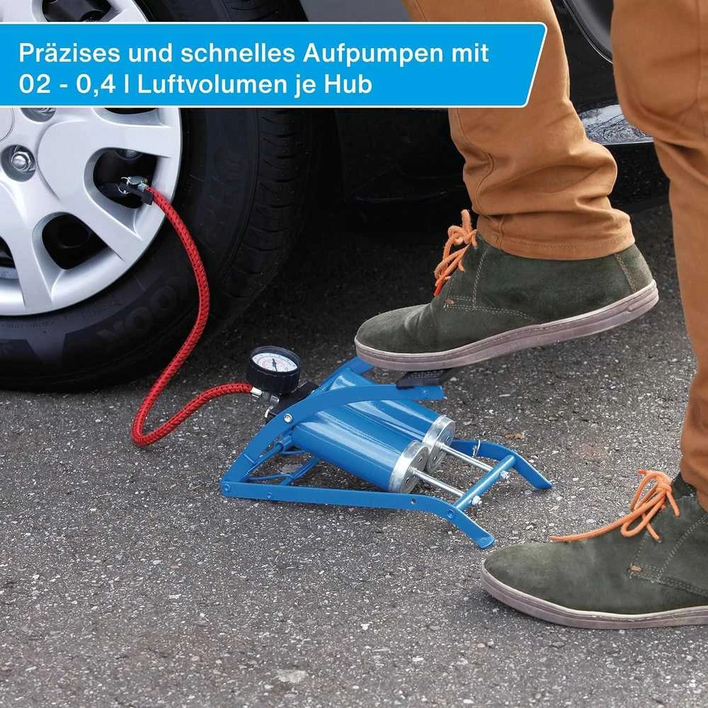 Cartrend vieno cilindro pėdų siurblys | 7 barai | 0,4 l/žingsnis | su adapteriais