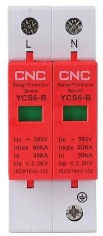 CNC AC viršįtampių ribotuvas, 2P, B klasės, 30-60 kA, 385VAC