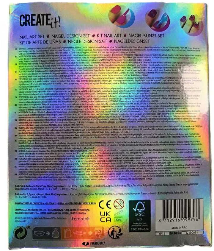 Create It Nagų dizaino rinkinys mergaitėms (nuo 6 metų)