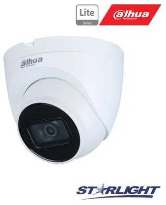 Dahua IP kamera kupol. 2MP STARLIGT, IR pašvietimas iki 30m, 1/2.8” 3.6mm 88°, WDR, IVS, IP67, H.265,