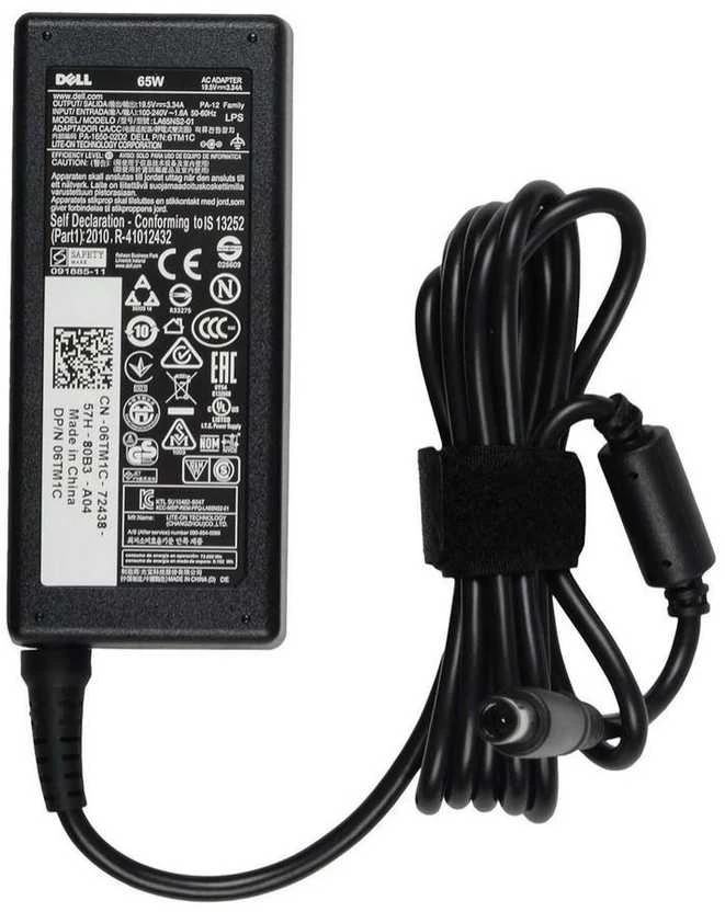 "Dell" kintamosios srovės adapteris 65 W 19,5 V 3,34 A LA65NS2-01 originalus 98R6C