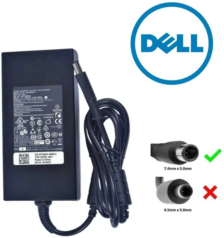 DELL kintamosios srovės adapteris/įkroviklis 180 W 74X5J Originalus
