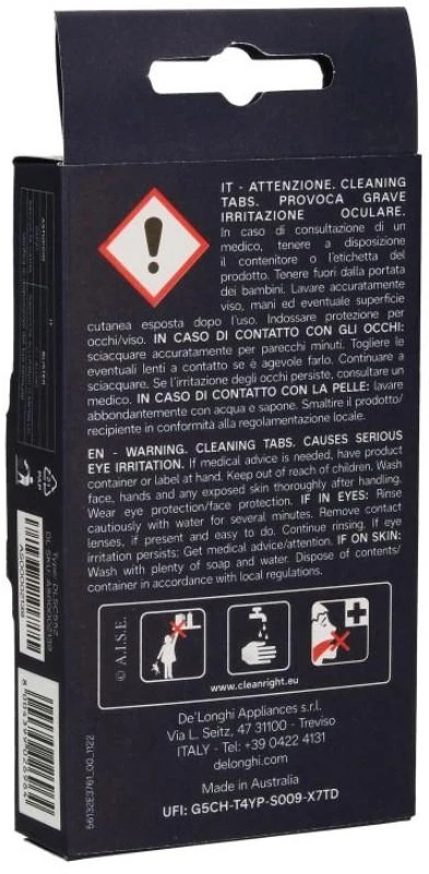 Nukalkinimo tabletės DeLonghi DLSC552, 0.03 l, 8 vnt.
