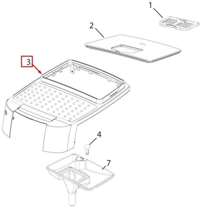 DELONGHI Valdymo Skydo Surinkimas ECAM22 110 SB Originalus 7313222211