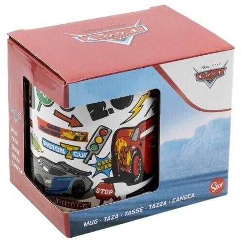 "Disney Cars" lipdukai porcelianinis puodelis 325 ml dovanų dėžutėje