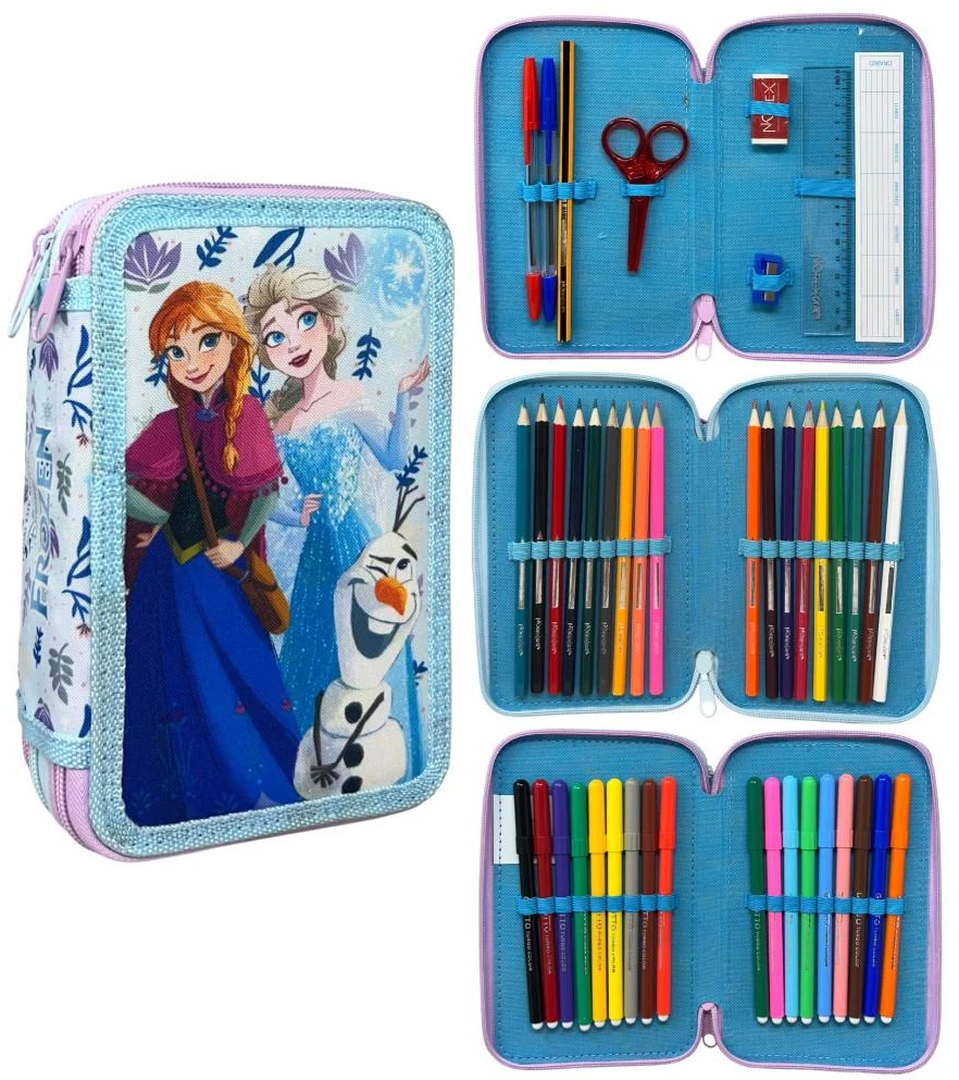 Disney Frozen 3 dalių užpildytas penalas