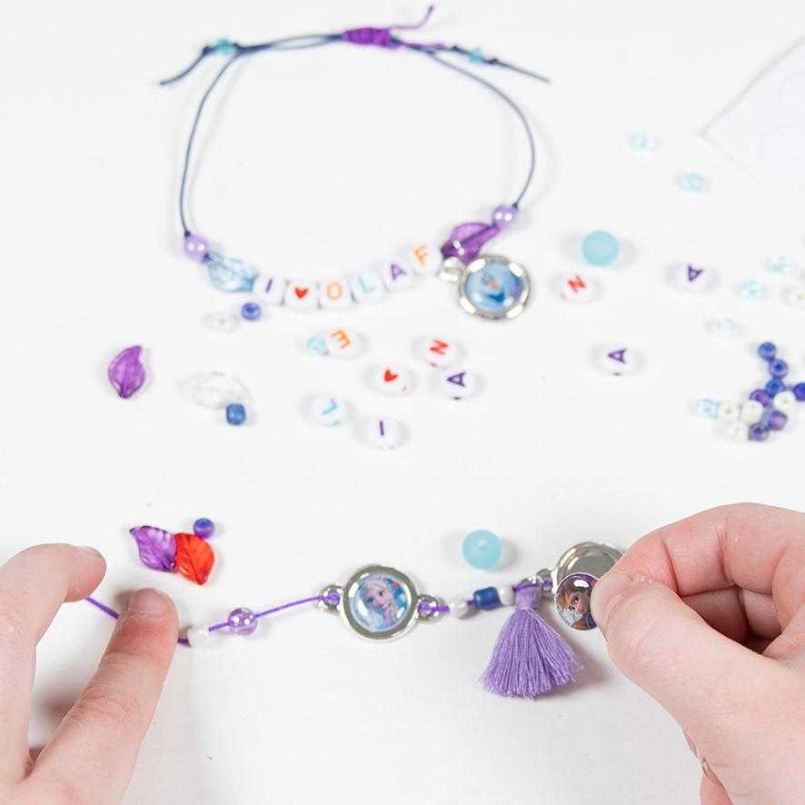 Disney "Frozen" laiškų apyrankių gaminimo rinkinys
