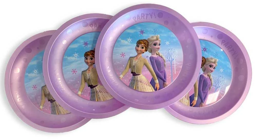 "Disney Frozen" lėkščių rinkinys, 4 vnt., 21 cm