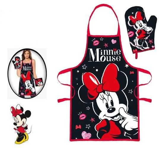Kepurė "Disney" Minnie 2 dalių prijuostė