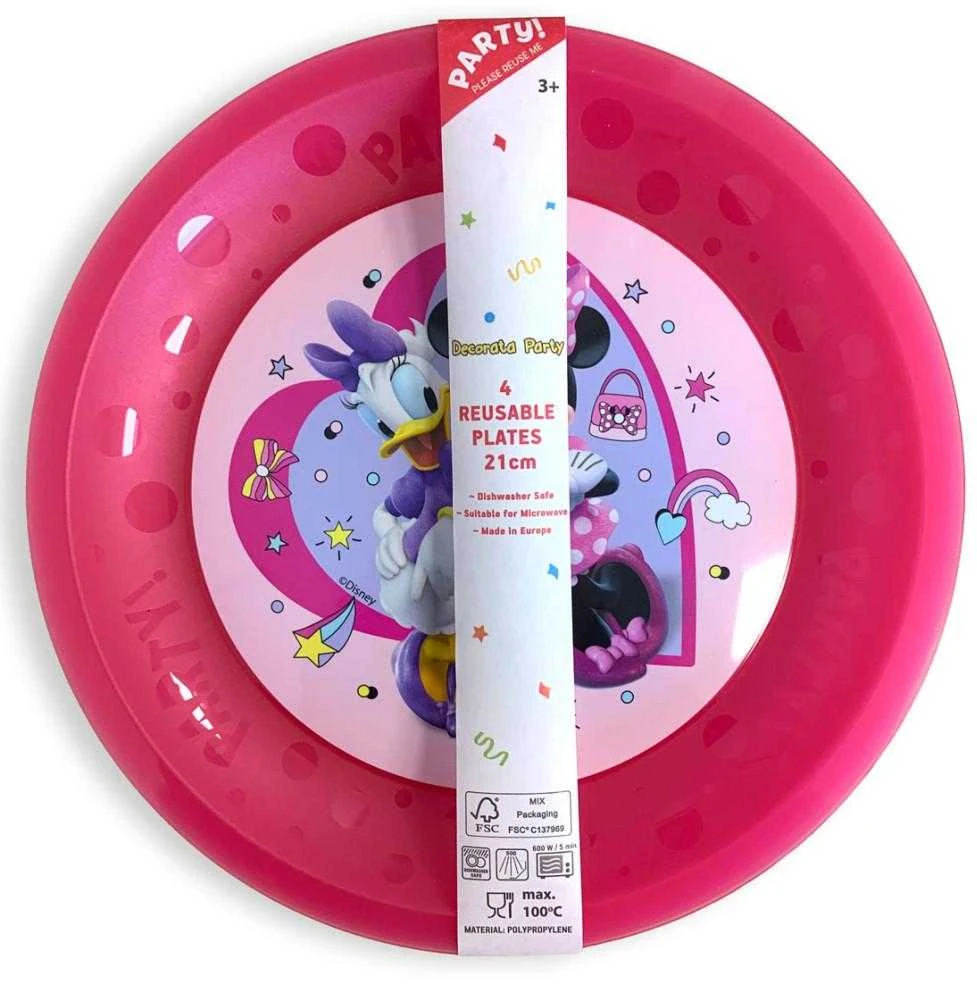 "Disney Minnie" 4 lėkščių rinkinys, 21 cm