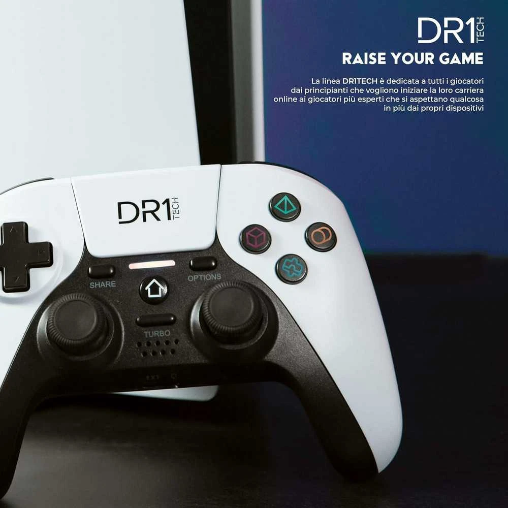 DR1TECH ShockPad II belaidis valdiklis PS4/PS3/PC/iOS Touch Pad, vibracinis