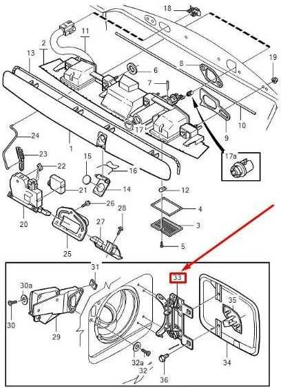 Dujų bako degalų dangtelio durų dangtelio laikiklio vyris Volvo C70 S70 V70