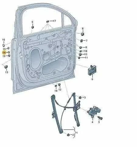 Durų Dangtelio Gumos Dėklas VAG Audi A6 A7 A8 Q3 Q7 Originalus 4H0839111
