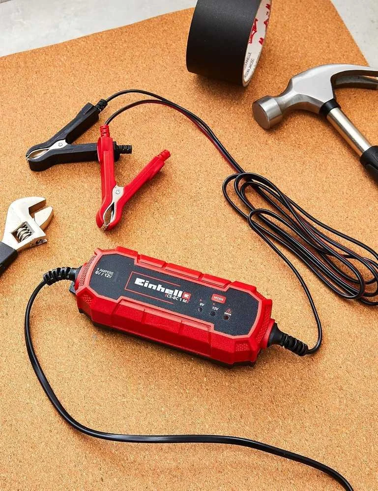 "Einhell CE BC 1 M" išmanusis akumuliatorių įkroviklis 6V/12V, IP65, 1002205
