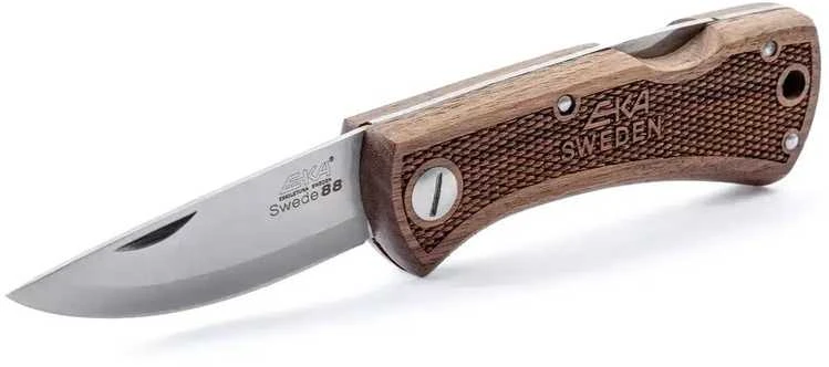EKA Swede 88, walnut ,excellent folding knife for outdoor living.