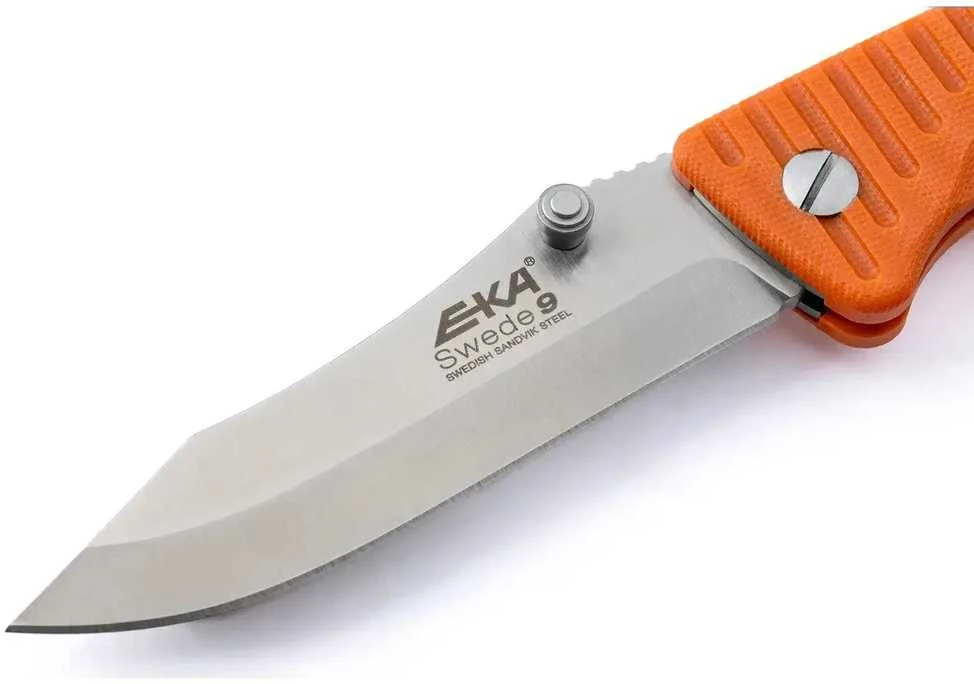 EKA Swede 9, G10 Sturdy folding knife with a unique rear locking bar