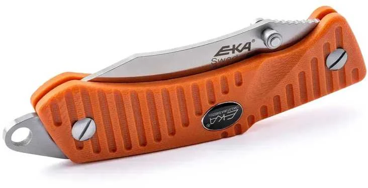 EKA Swede 9, G10 Sturdy folding knife with a unique rear locking bar