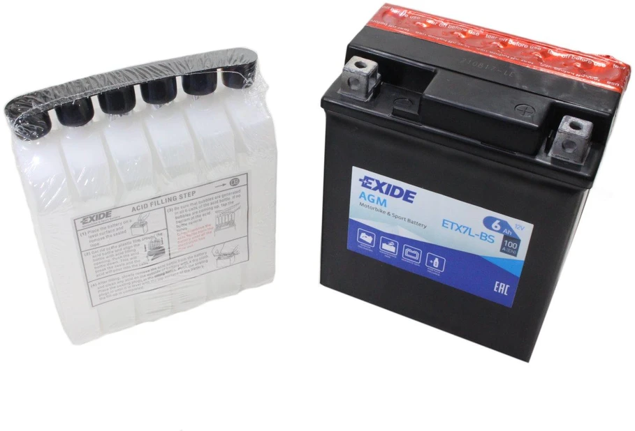 EXIDE YTX7L-BS / ETX7L-BS AKUMULIATORIUS 6Ah AGM
