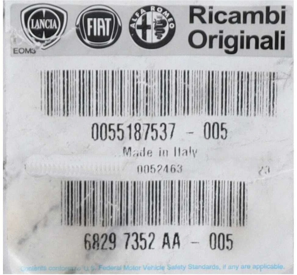 FCA Crankshaft Flange Oil Pump Screw Alfa Romeo Mito Fiat 500 500L 500X Panda Punto Originalus 55187537