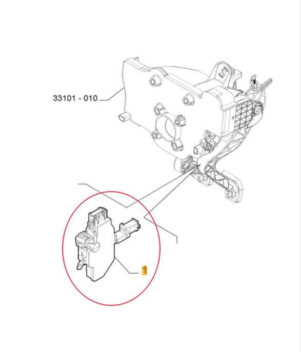 FCA Fiat/Alfa Romeo/Jeep sankabos pedalo jutiklis 52068338