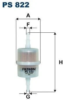 FILTRON PS822 KURO FILTRAS DIDELIS 6 mm/6 mm