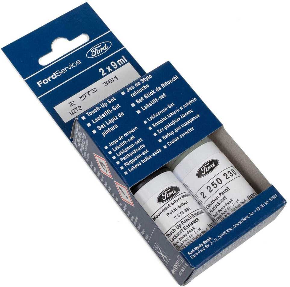 Ford FORD Touch Up Stick Set Polar Sidabrinis Metallic ZJNC Originalus 2573381