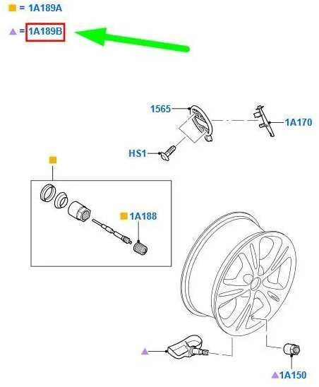 FORD MONDEO MK4 TPMS jutiklis 8G92-1A189-KB 1757231 NAUJAS GENIALUS