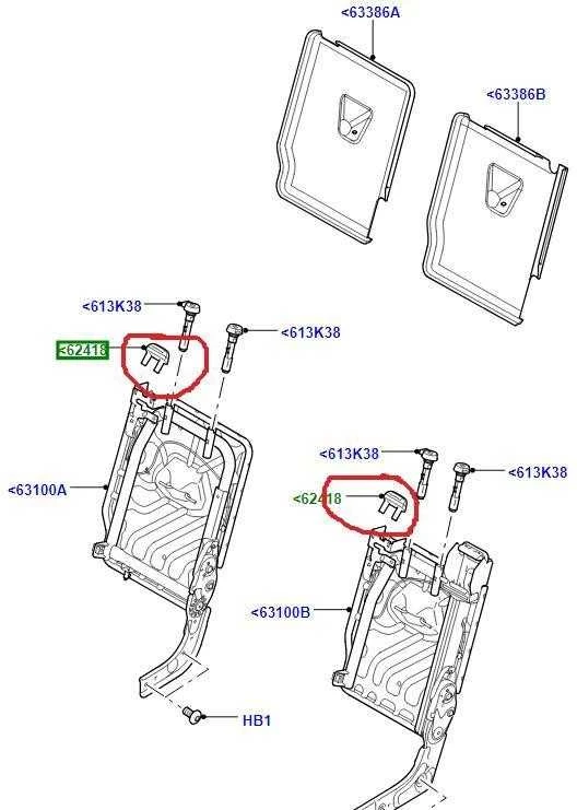 Galinės Sėdynės Reguliatoriaus Atleidimo Svirtis Land Rover Range Rover Sport LR3 LR4 Originalus HXG500290PVJ