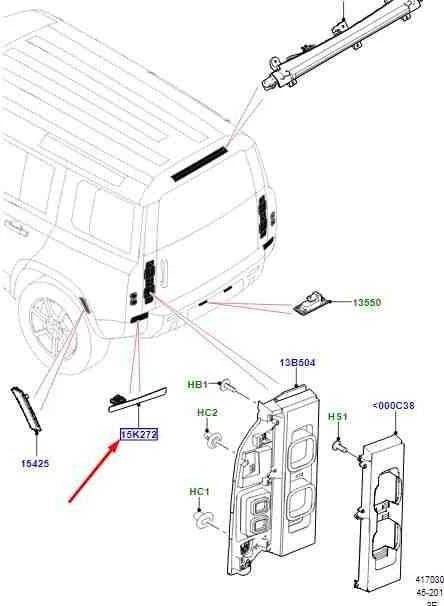 Galinis Dešinys Rūkas LAND ROVER NEW DEFENDER 2020 L663 Originalus LR130824