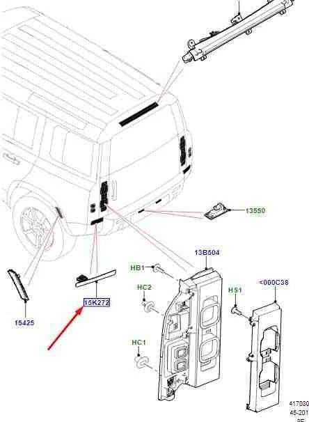Galinis Dešinys Rūkas LAND ROVER NEW DEFENDER 2020 L663 Originalus LR130824