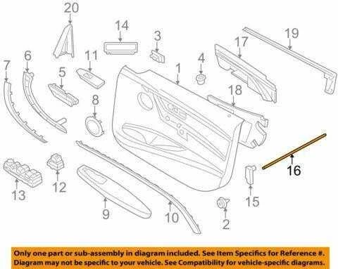 Genuine optinis laidininkas durų priekinis viršus dešinėje BMW F32 F33 F82 F83 63319248666