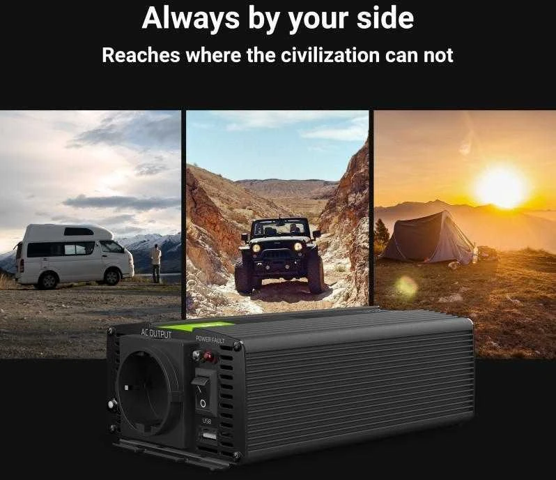 Green Cell Žalias Cell Žalias CELL Car Power Inverter Keitiklis 12V į 230V 300W/600W