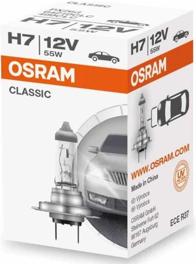 OSRAM Automobilinė lemputė H7 55W 12V PX26D 1vnt