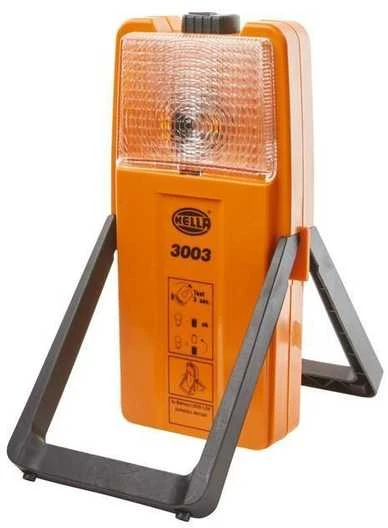 Hella 2XW 007 146 001 halogeninis įspėjamasis žibintas 3003 6V geltonos spalvos su laikikliu