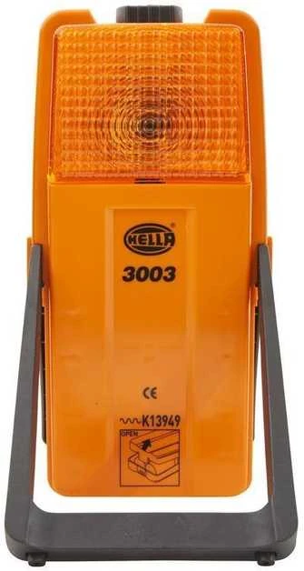 Hella 2XW 007 146 001 halogeninis įspėjamasis žibintas 3003 6V geltonos spalvos su laikikliu