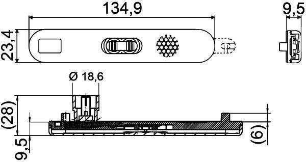 HELLA Pozicinė lemputė LED 12V 2PF009226091