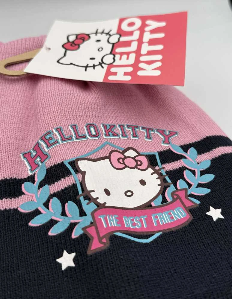Hello Kitty kepurės ir pirštinių rinkinys mergaitėms