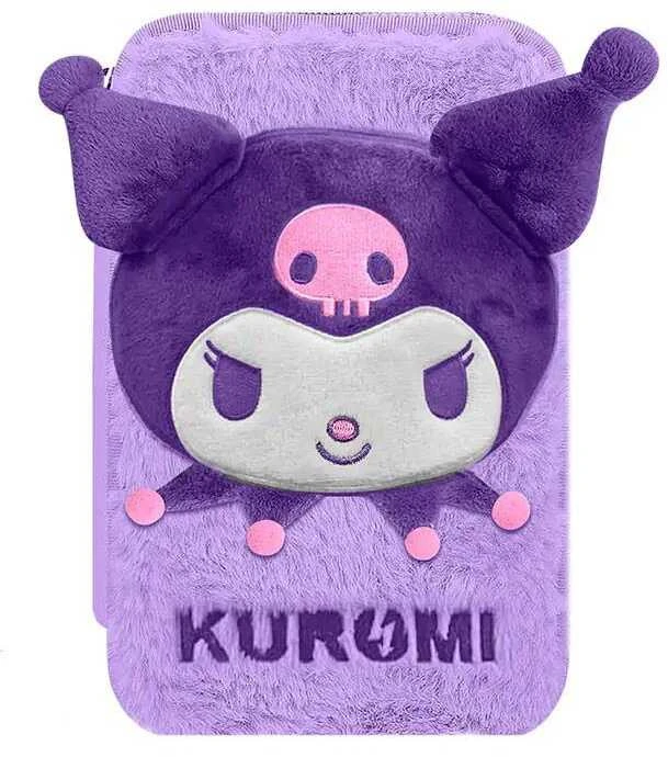 Hello Kitty Kuromi pūkuotas pieštukų dėklas, 2 skyrių