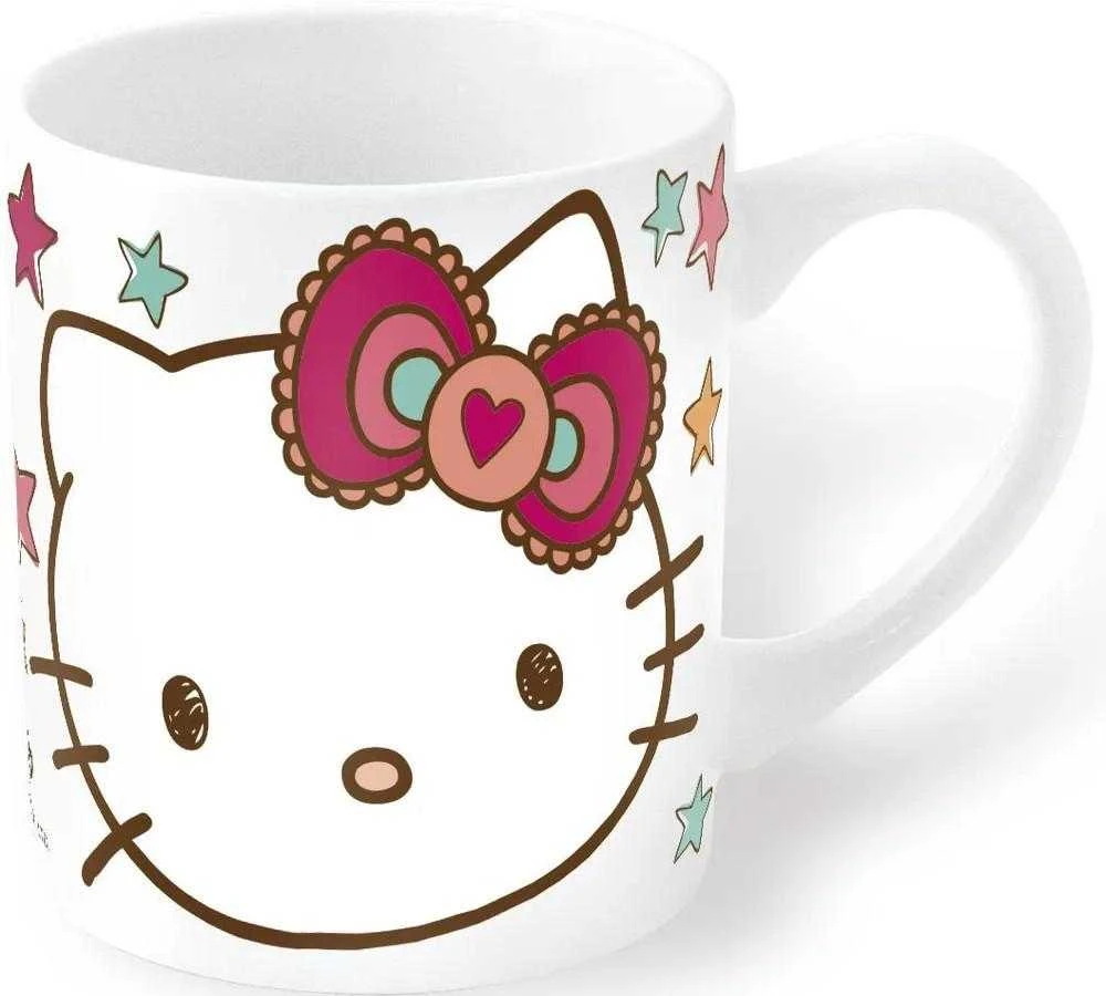 Hello Kitty porceliano puodelis 325 ml dovanų dėžutėje