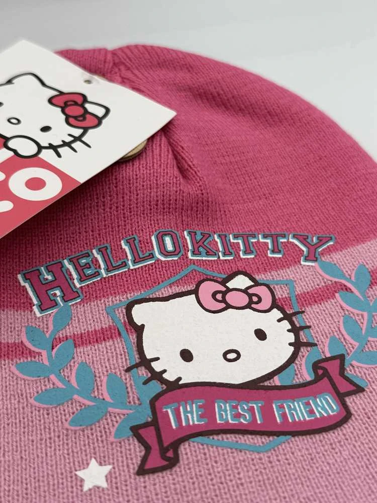 Hello Kitty žiemos kepurės ir pirštinių rinkinys mergaitėms