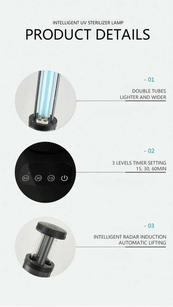 Homepro Antibakterinė UV-C kvarco lempa UV-C 120W Ozonas