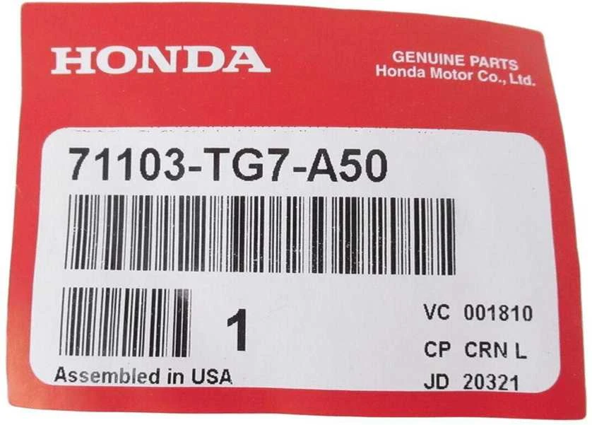Honda Keleivio Priekinis Bumperio Garnyras 2020 2021 2022 Pilot Originalus 71103TG7A50