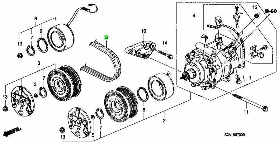 Honda S2000 2000 2009 Variklio Sijuos Riemens Originalus 38920PCX024