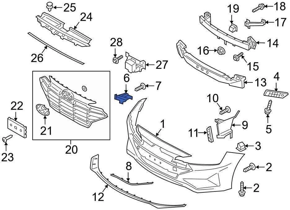 HYUNDAI Front Right Bumper Guide