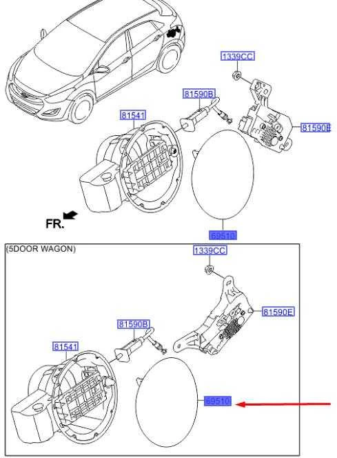 HYUNDAI Fuel Tank Flap Cover